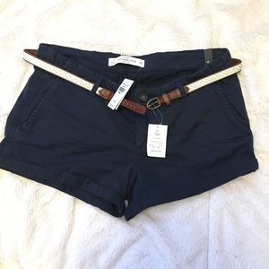 NWT Abercrombie & Fitch Navy Shorts
